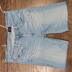 ❤️ AG ADRIANO GOLDSCHMIED STEVIE MID-RISE SLIM STRAIGHT CROPPED CAPRI JEANS, 6